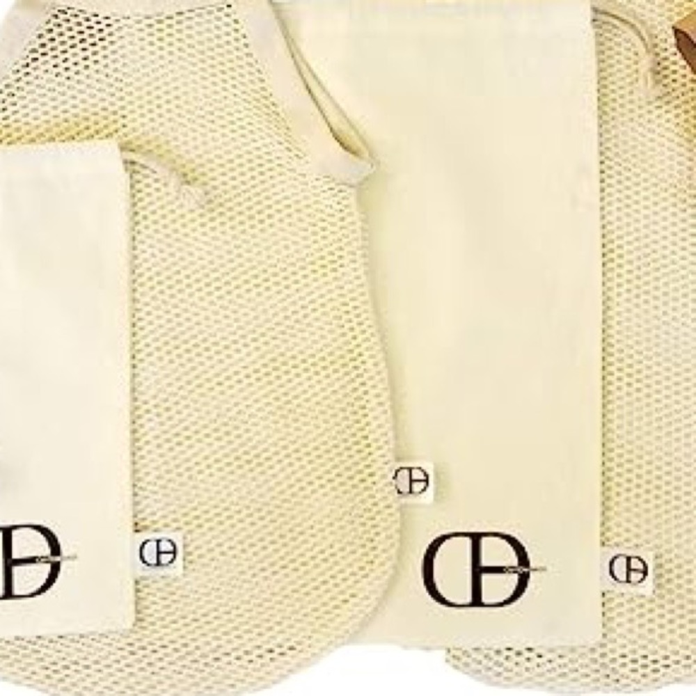 ♻️ NIP - SIX 100% COTTON MUSLIN & MESH REUSABLE BAGS ♻️